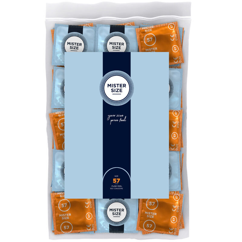 Mister Size - Préservatif Taille L 57 Mm (100 Unités)